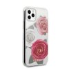 Guess GUHCN58ROSTRT iPhone 11 Protransparent hardcase Flower Desire Pink & White Rose